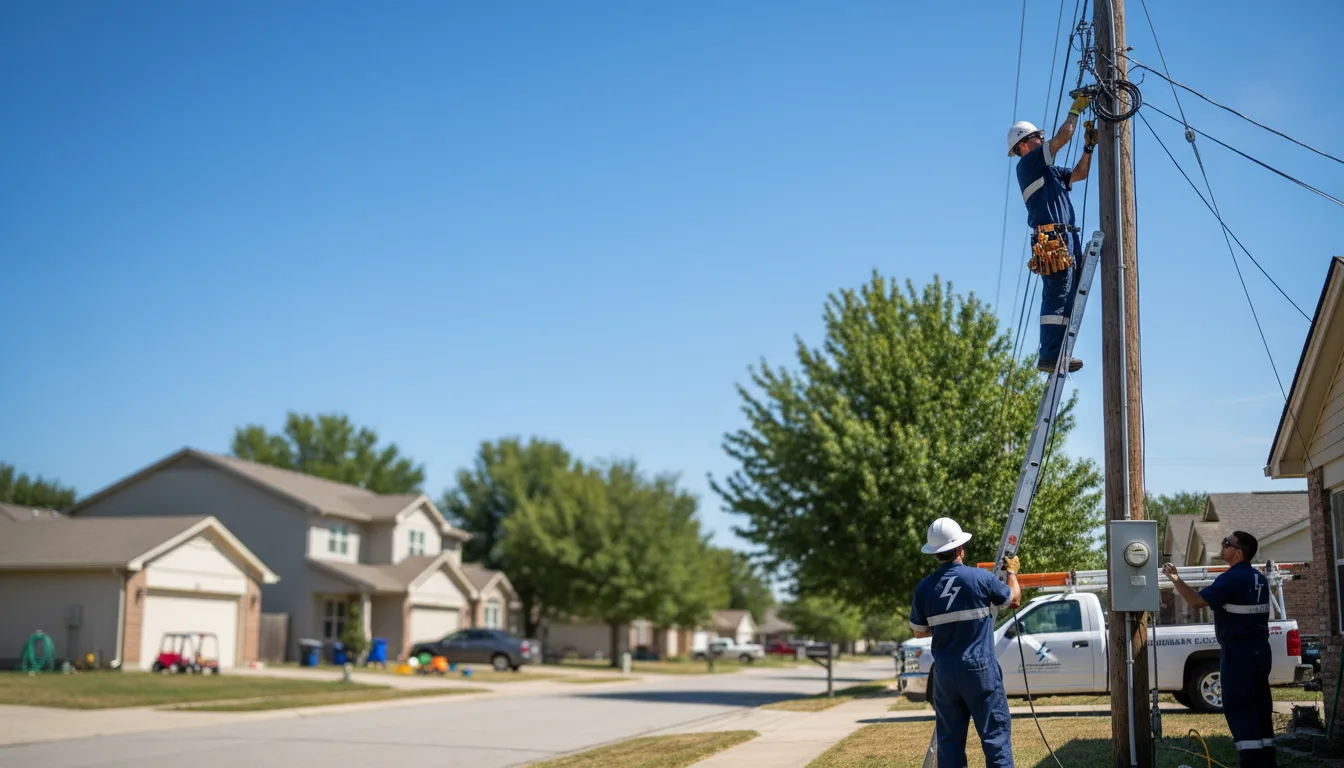 Residential electrician providing installation services in Jones, LA